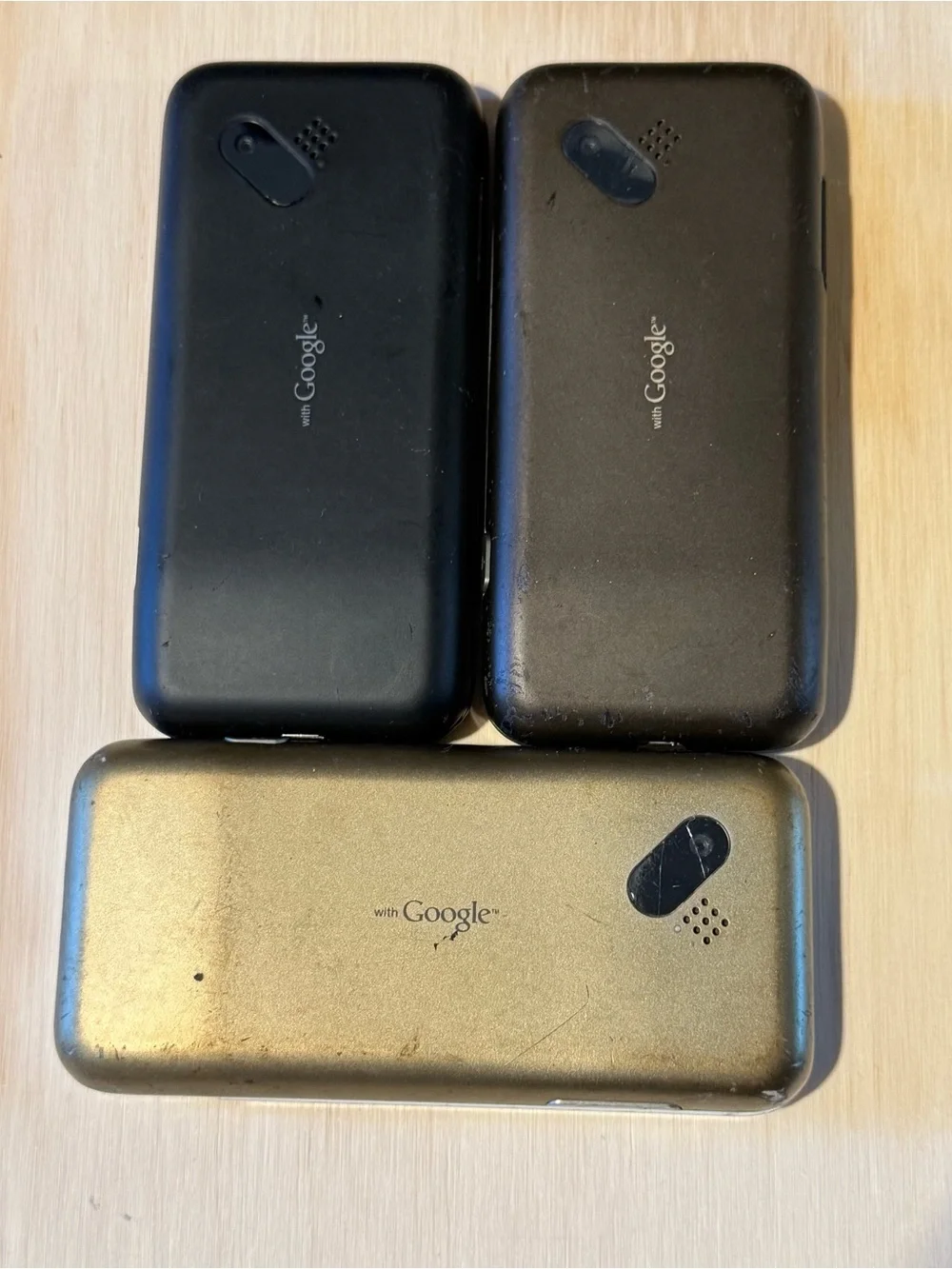 3-HTC Dream DREA100-Google G1 T-Mobile Slider CellPhone UNTESTED NoCharger As Is